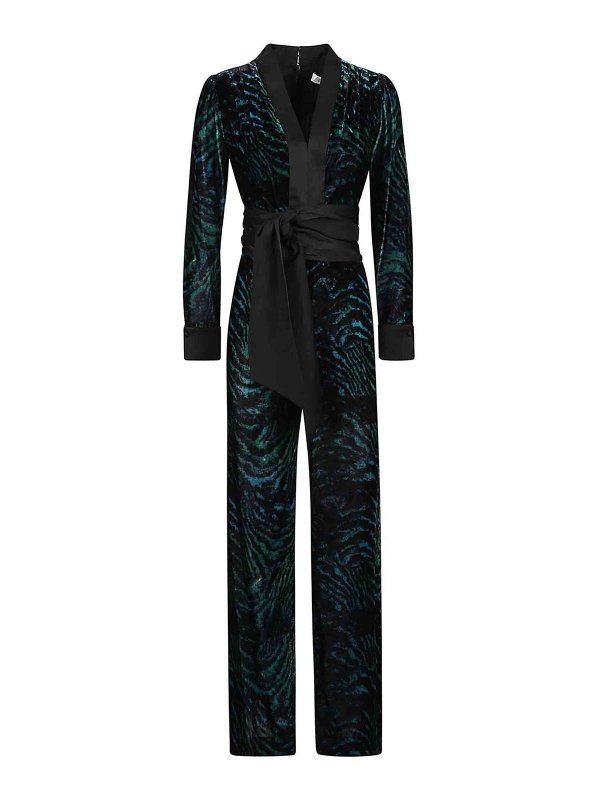 Diane von Furstenberg: Jumpsuits - Jumpsuit - Grün