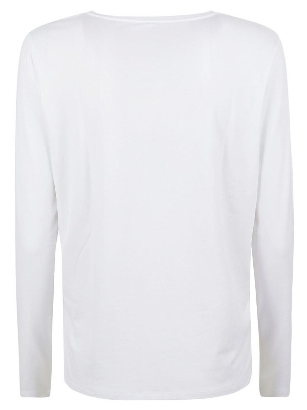 The Best Shops Majestic Filatures: T-shirts - T-Shirt - Blanc