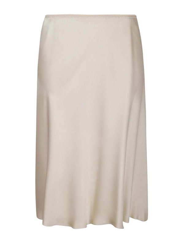 N°21: ニーレングススカート＆ミディ丈 - 膝丈/ミディスカート - クリーム
