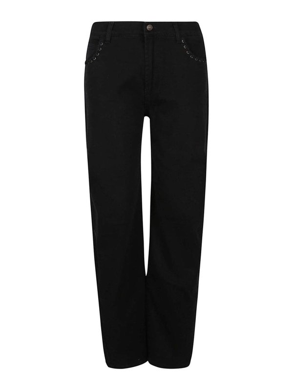 PAR.CO: ストレートジーンズ - ストレートジーンズ - 黒