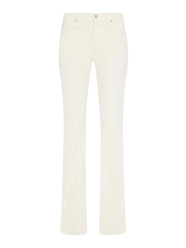 7 FOR ALL MANKIND: ブーツカットジーンズ - ブーツカットジーンズ - 白