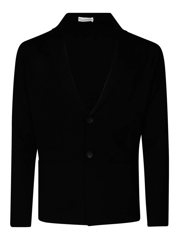 FILIPPO DE LAURENTIIS: casual jackets - Single Revers Jacket Efine Merino