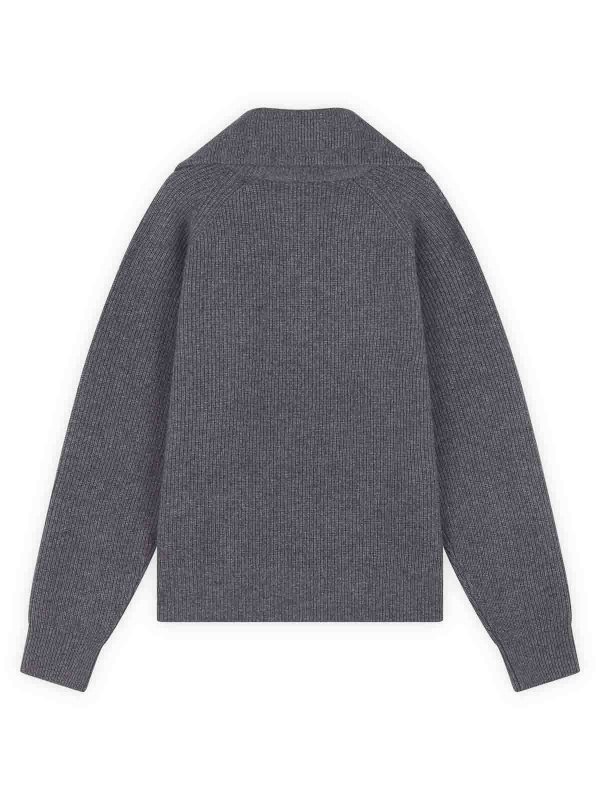 MAISON KITSUNÉ: Col roulé & Col polo online - Pull Col Roulé - Gris