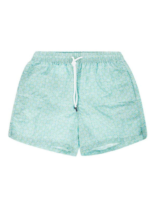 FEDELI: Shorts de bain - Short De Bain - Bleu Clair