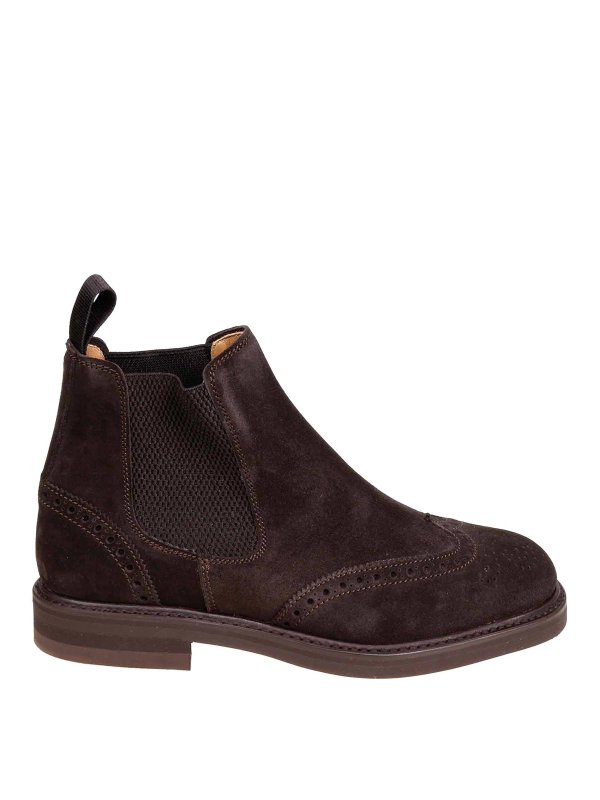 BERWICK 1707: ブーティー - アンクルブーツ - ダークブラウン