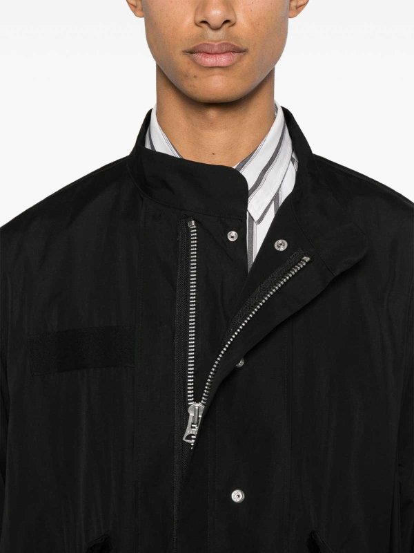 Sacai: ショートコート online - ショートコート - 黒