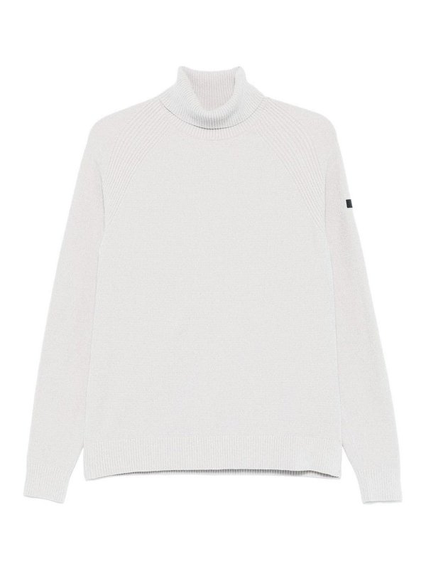 RRD Roberto Ricci Designs: Suéteres con cuello pico - Suéter Cuello Redondo - Gris