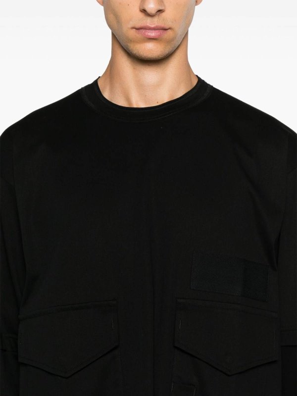 Camiseta - Negro shop online: Sacai