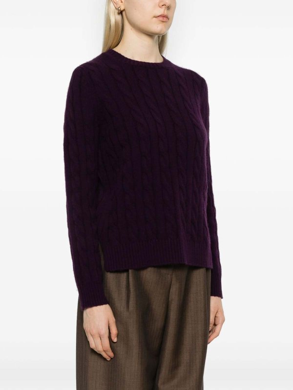 BE YOU: maglia collo rotondo online - Maglione lavorato a trecce