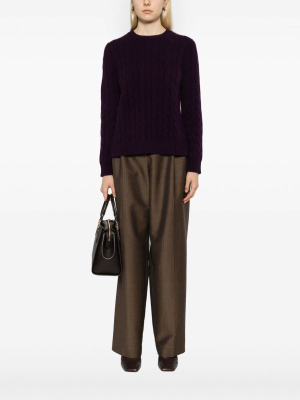 The Best Shops BE YOU: maglia collo rotondo - Maglione lavorato a trecce