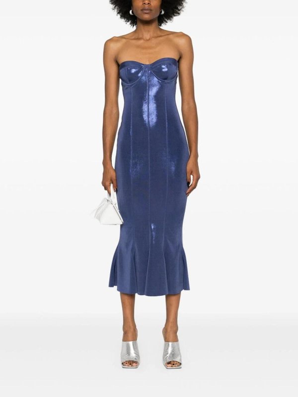 The Best Shops Norma Kamali: Maxi robe - Maxi Robe - Bleu Clair