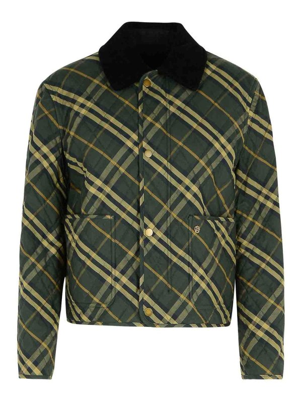 BURBERRY: カジュアルジャケット - カジュアルジャケット - 緑