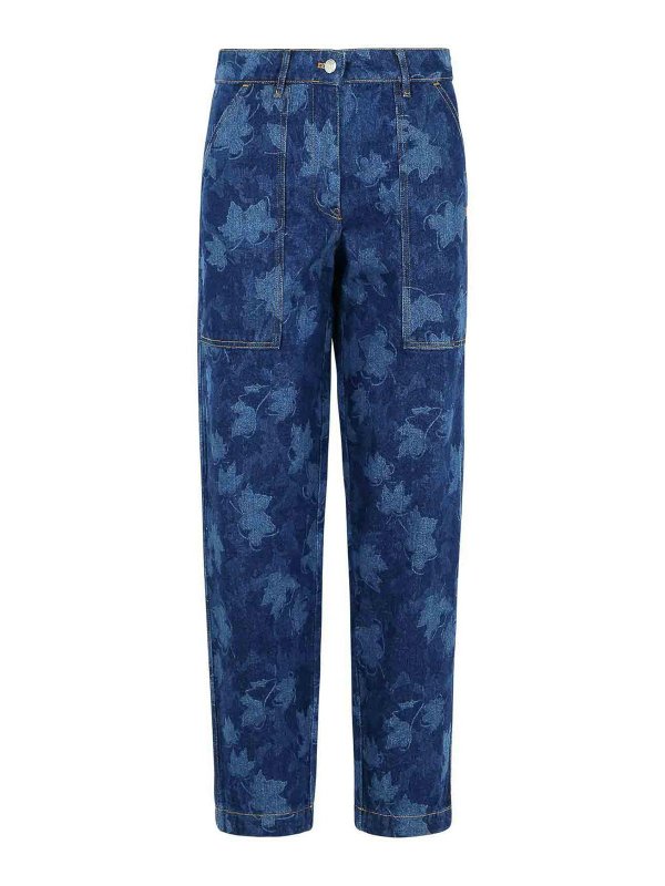 MAISON KITSUNÉ: ブーツカットジーンズ - ブーツカットジーンズ - ブルー