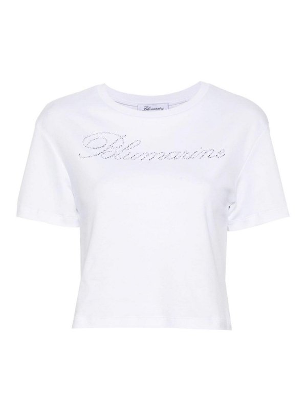 BLUMARINE: Camisetas - Camiseta - Blanco