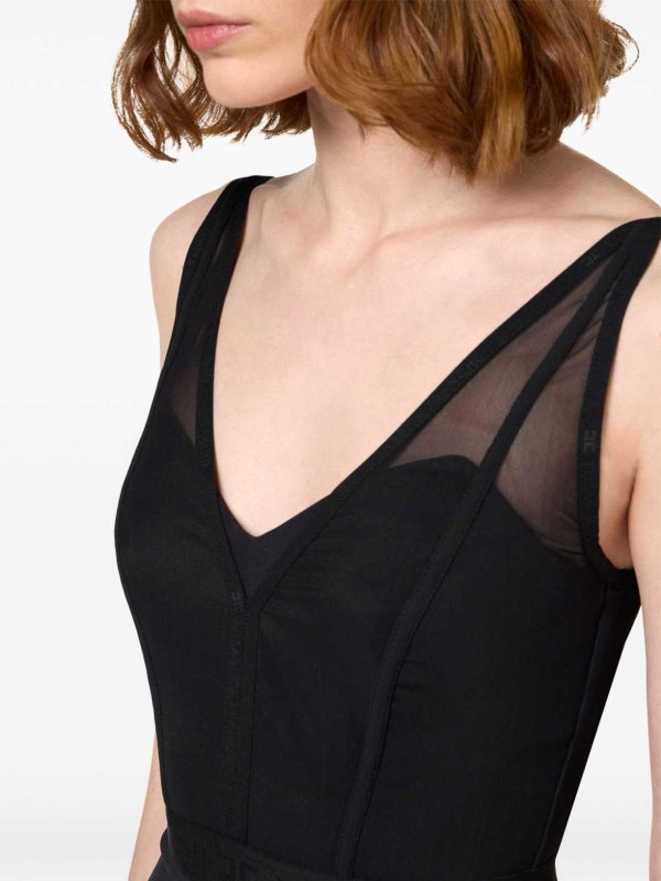 ELISABETTA FRANCHI buy online 膝丈ドレス - 黒