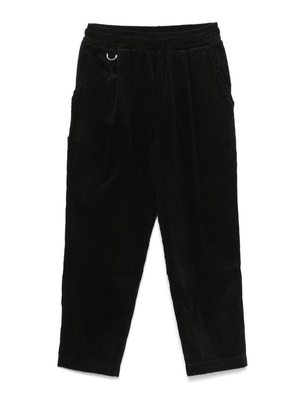 FAMILY FIRST MILANO: カジュアルトラウザー - カジュアルパンツ - 黒