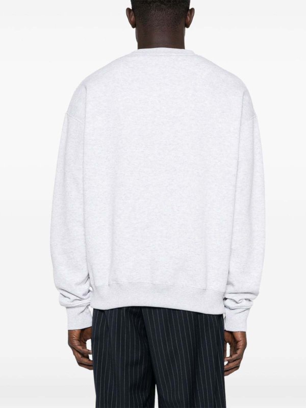 FAMILY FIRST MILANO: Strickpullover mit Rundhalsausschnitt online - Rundhalspullover - Grau