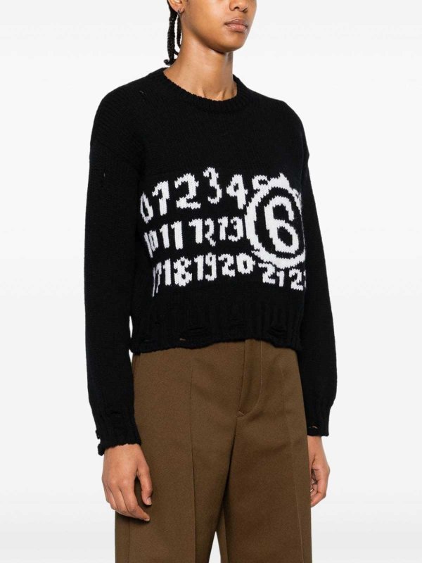 MM6 MAISON MARGIELA: スウェット＆セーター online - スウェットシャツ/セーター - 黒