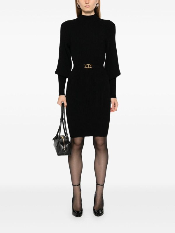 Knielanges Kleid - Schwarz shop online: TWINSET