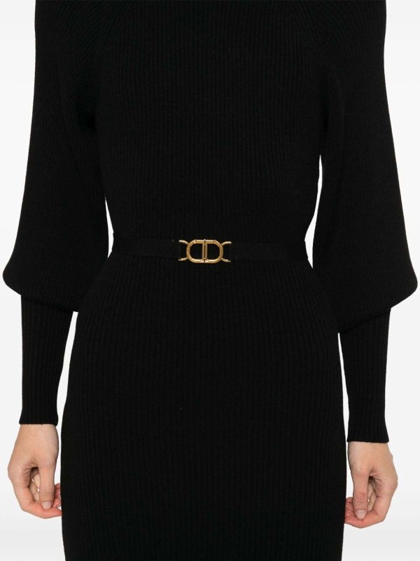 TWINSET buy online Knielanges Kleid - Schwarz