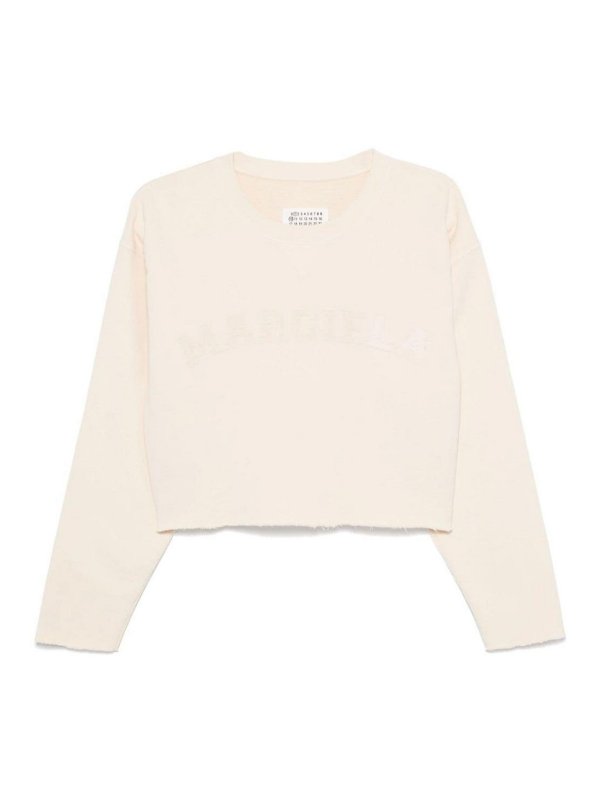 Maison Margiela: スウェット＆セーター - スウェットシャツ/セーター - ベージュ