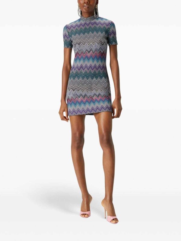 MISSONI: ニーレングスドレス online - 膝丈ドレス - 緑