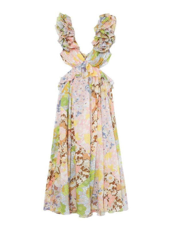 ZIMMERMANN: Knielange Kleider - Knielanges Kleid - Bunt