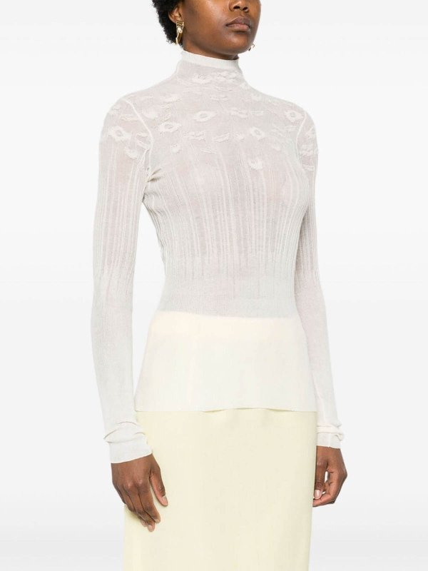 クルーネック - 白 shop online: BOTTEGA VENETA