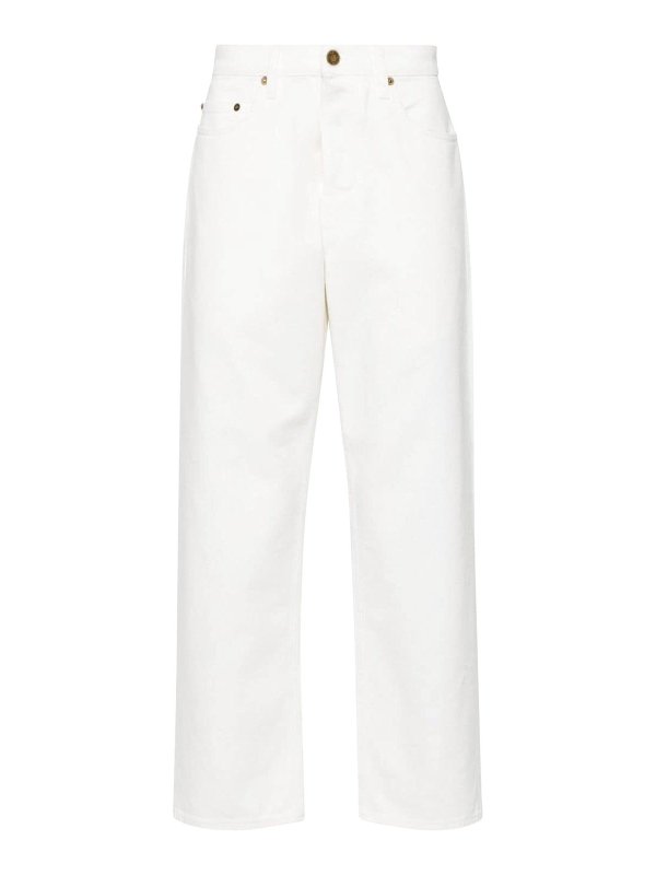 GOLDEN GOOSE: ストレートジーンズ - ストレートジーンズ - 白