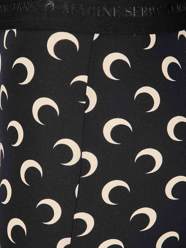 The Best Shops MARINE SERRE: Leggings - Leggings - Beige