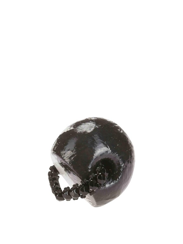 MARIA CALDERARA: Rings - White/Black Ring