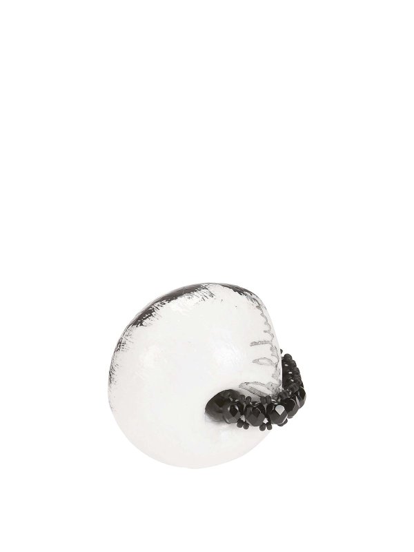 MARIA CALDERARA: Rings online - White/Black Ring