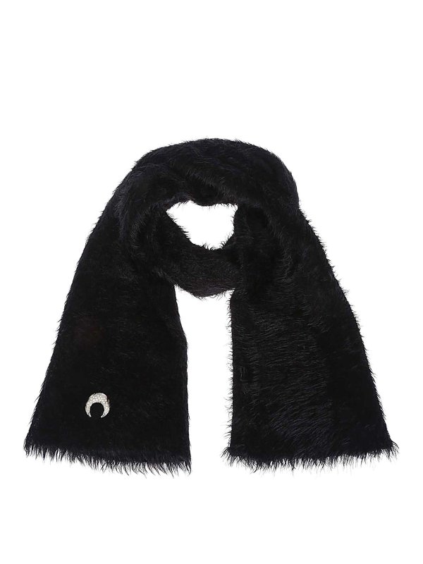 MARINE SERRE: scarves - Wild Puffy Knit Scarf