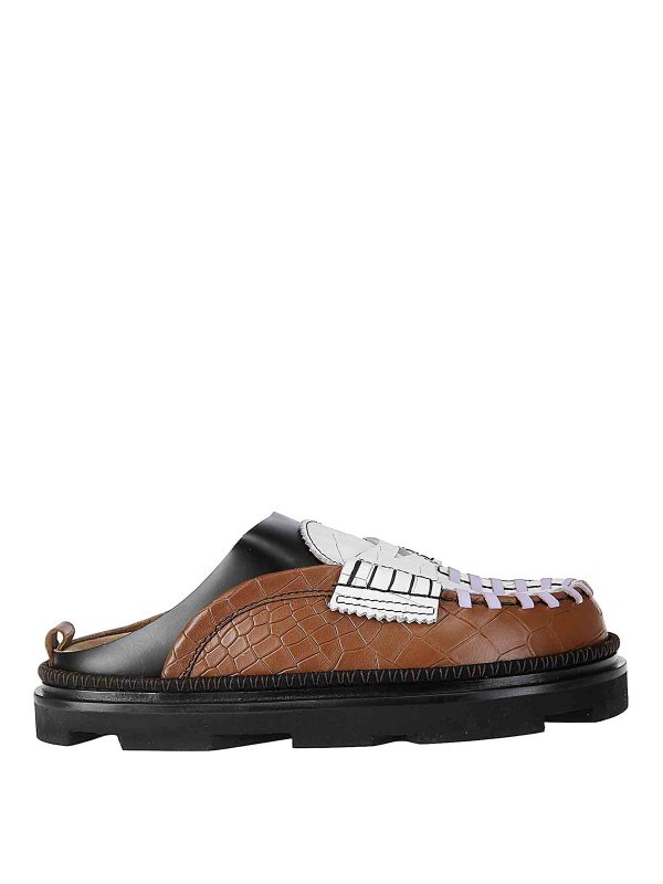 COLVILLE: Zapatos chinelas - Chinelas - Marrón