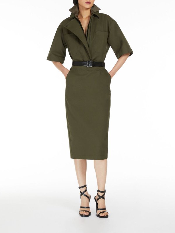 The Best Shops Max Mara: ニーレングススカート＆ミディ丈 - 膝丈/ミディスカート - 緑