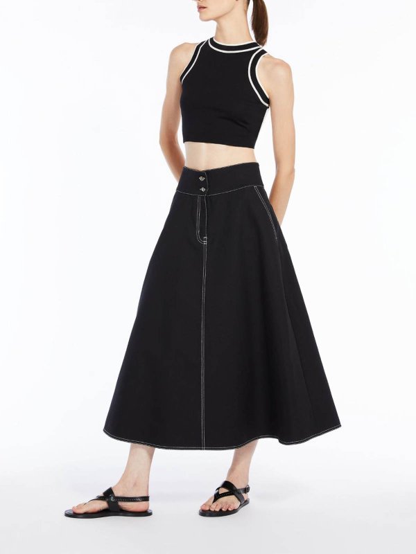 Max Mara: Tops y camisetas sin mangas online - Top - Negro