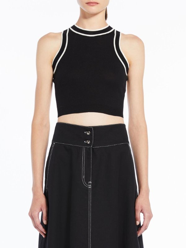 The Best Shops Max Mara: Tops y camisetas sin mangas - Top - Negro