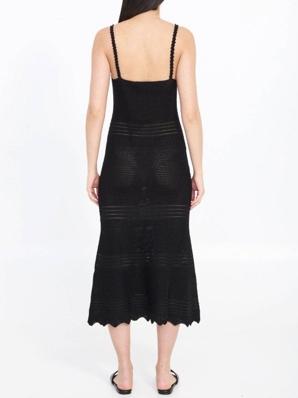 The Best Shops Self Portrait: Maxi robe - Maxi Robe - Noir