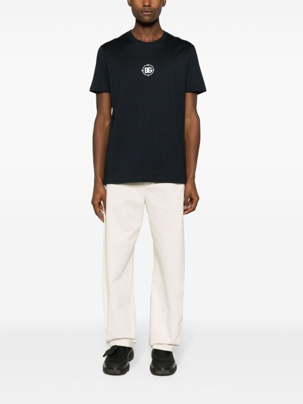 DOLCE & GABBANA: Camisetas online - Camiseta - Azul