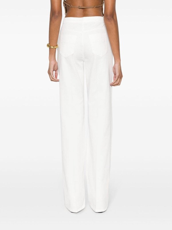 ブーツカットジーンズ - 白 shop online: ELISABETTA FRANCHI