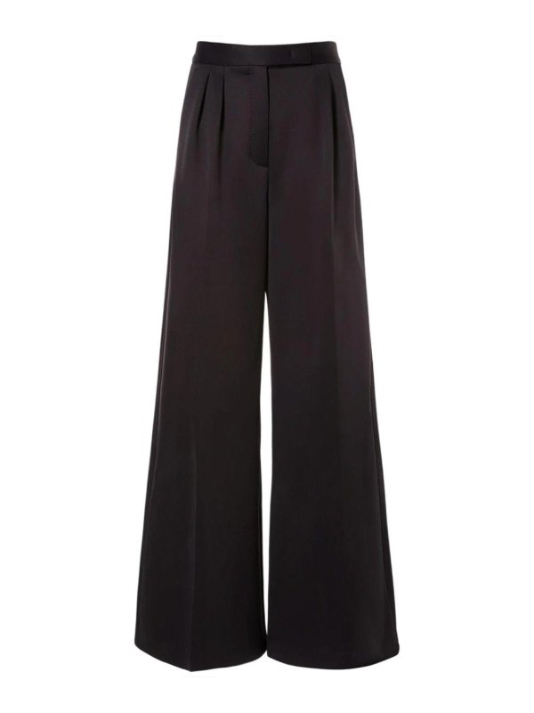 Max Mara: カジュアルトラウザー - カジュアルパンツ - 黒