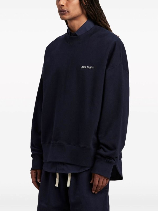The Best Shops Palm Angels: Sweatshirts & Sweaters - Sweatshirt With Printed Logo