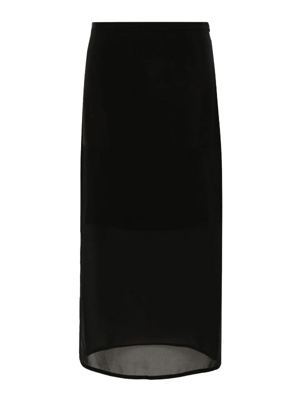 SPORTMAX: ニーレングススカート＆ミディ丈 online - 膝丈/ミディスカート - 黒