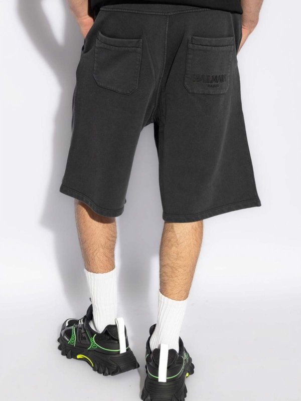 Logo Embroided Track Shorts shop online: Balmain