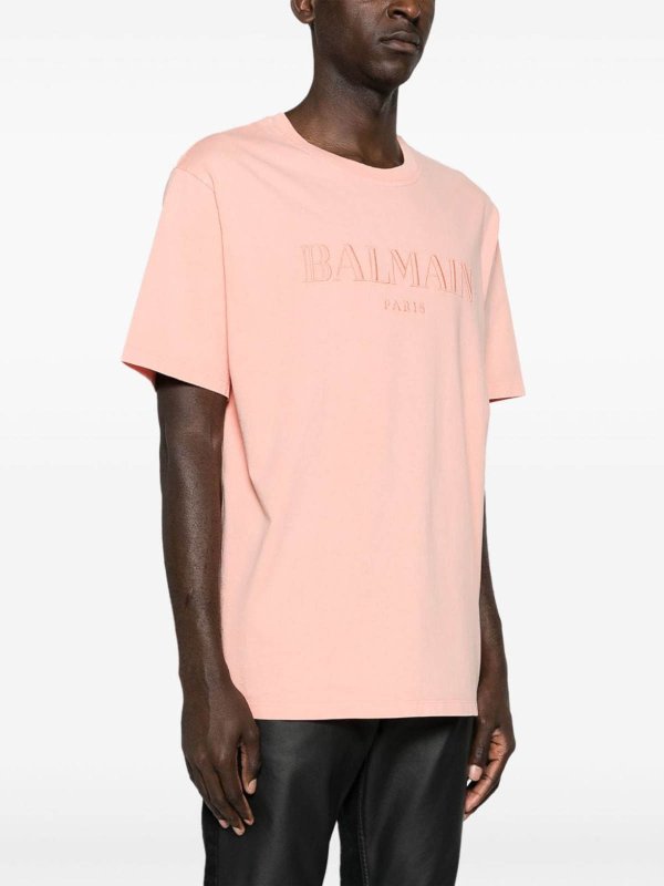 The Best Shops Balmain: t-shirts - Logo Print T-Shirt