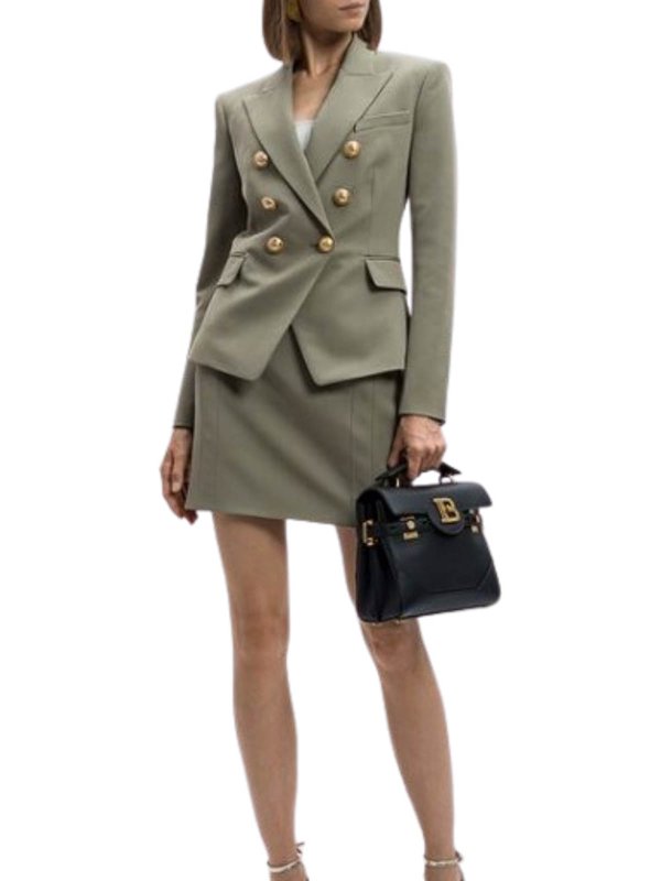 Balmain: Faldas media pierna y semilargas online - Falda Semilarga - Verde