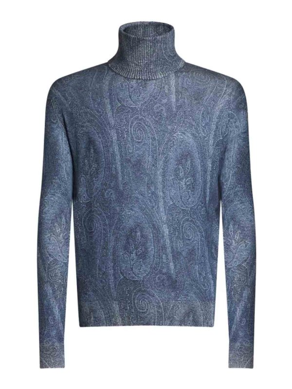 ETRO: Pull col rond - Pull Col Rond - Bleu