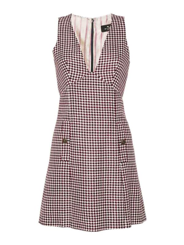 ETRO: Kurze Kleider - Kurzes Kleid - Dunkelrot