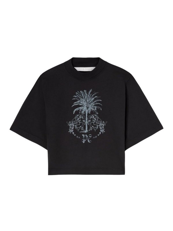 Palm Angels: T-shirts - T-Shirt - Noir