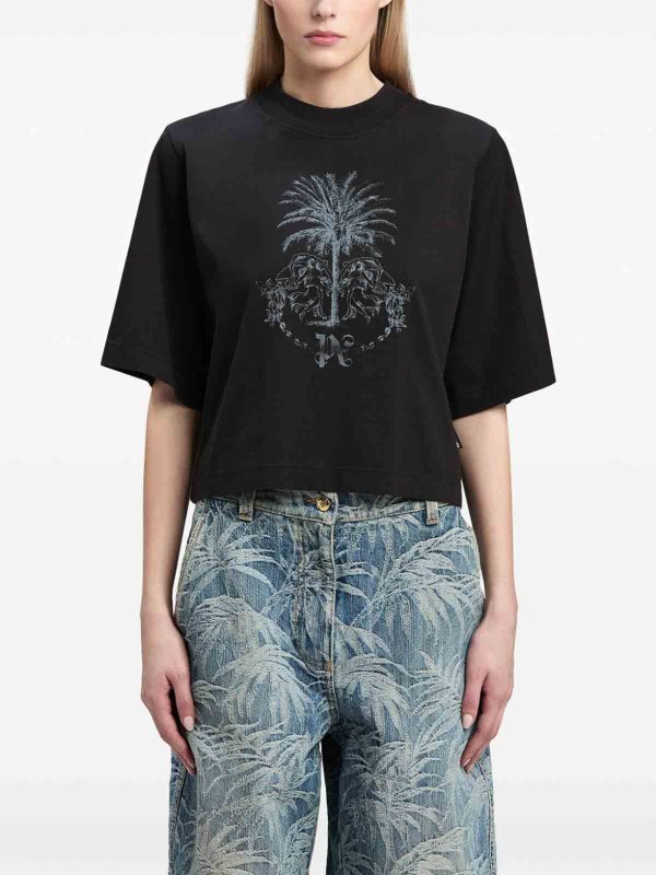 T-Shirt - Noir shop online: Palm Angels
